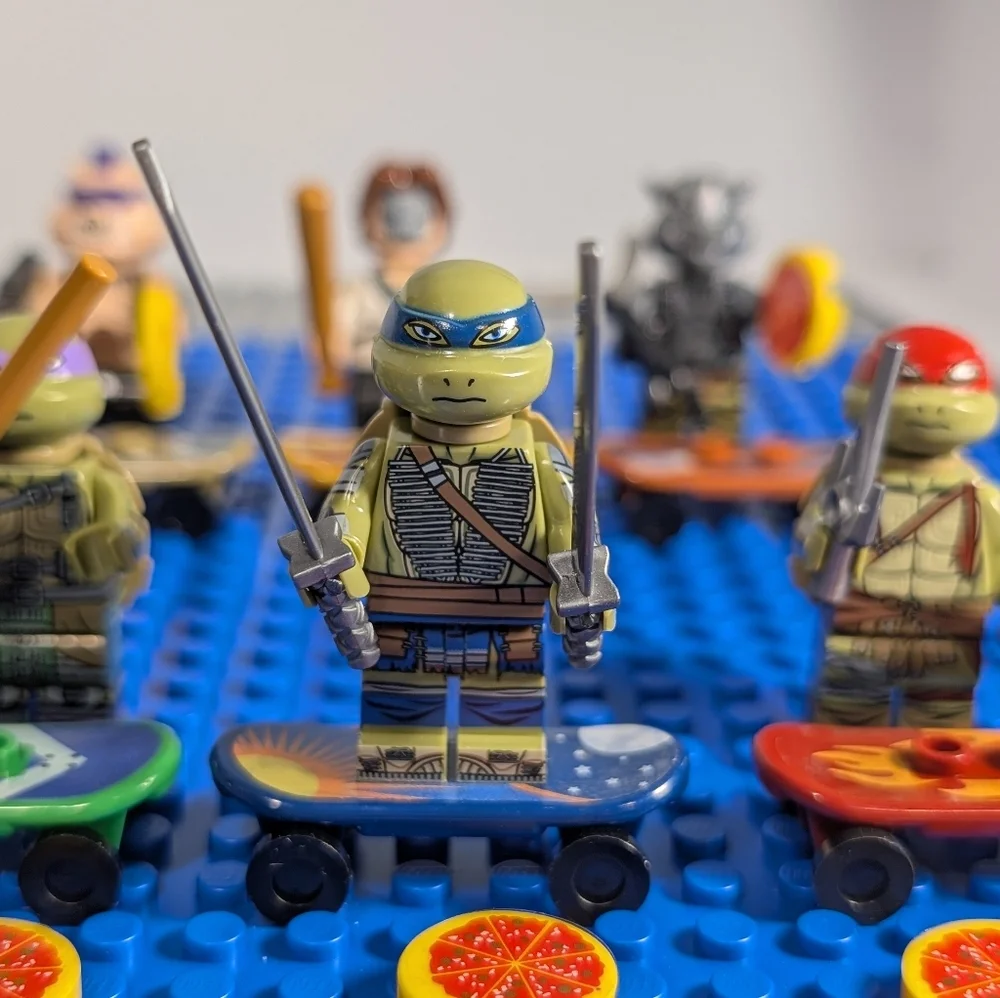 8 MINIFIGURES- Teenage Mutant Ninja Turtles Building Block Toy Lego Compatible - Picture 8 of 9